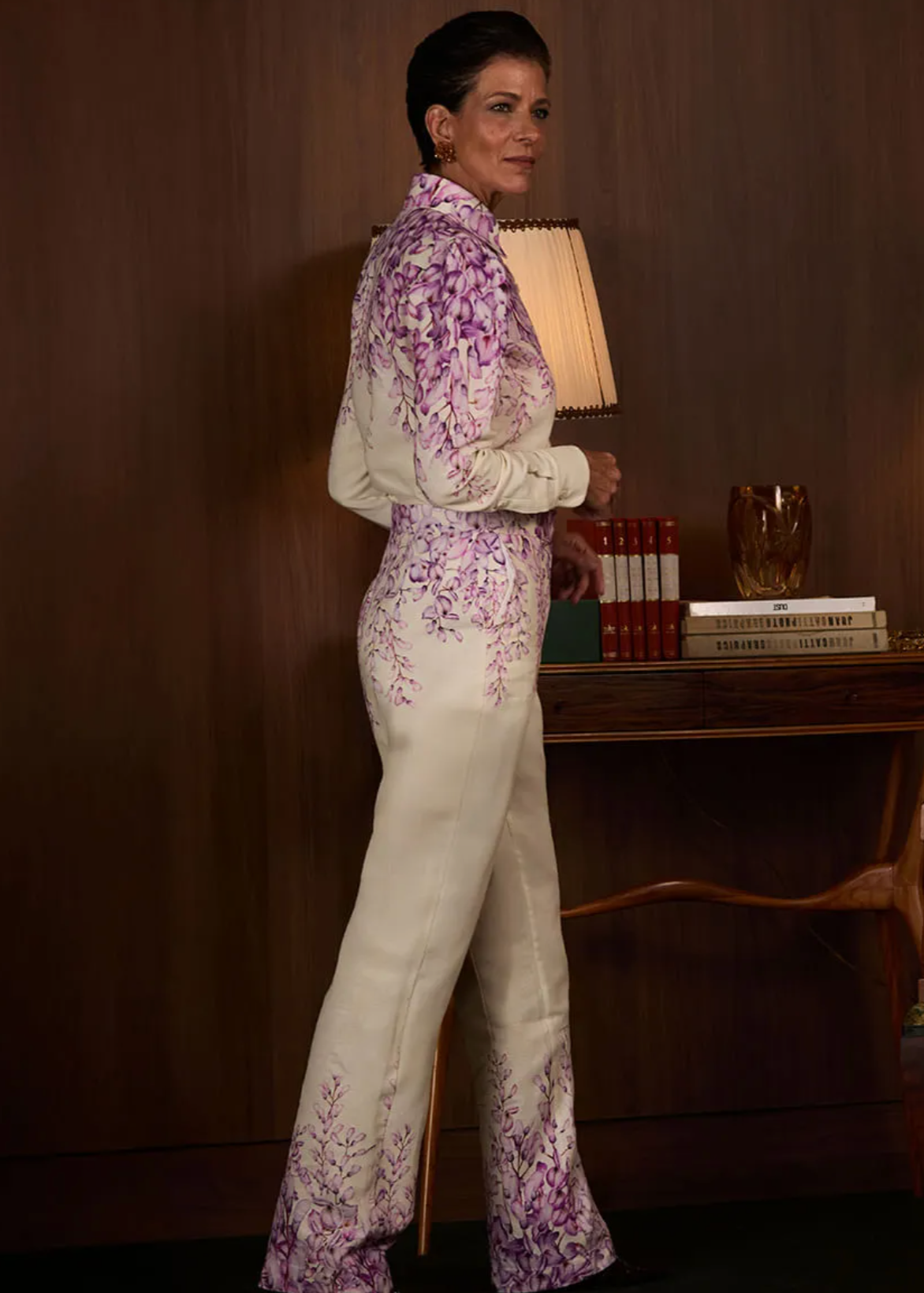 Printed Linen Pants