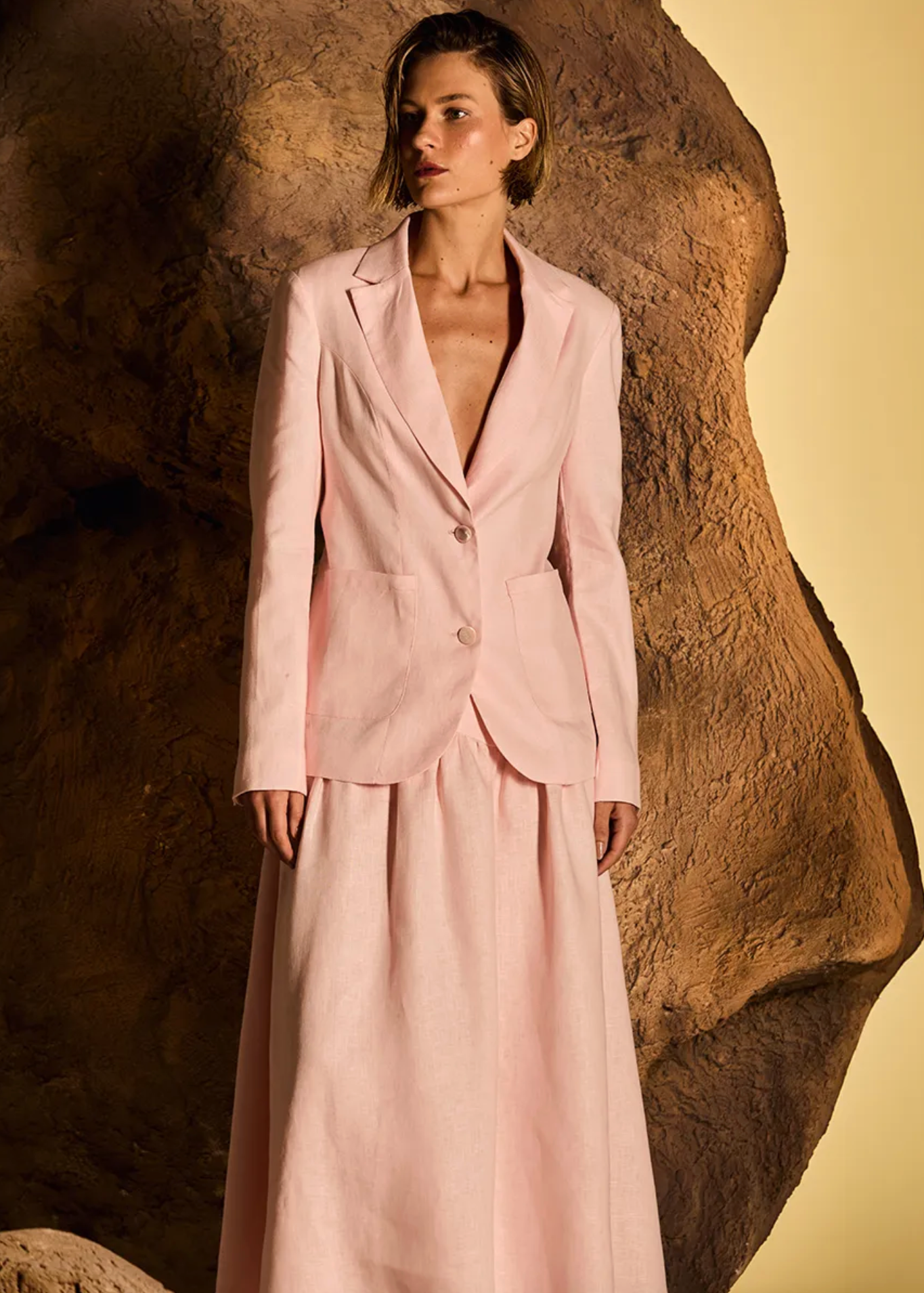 Light Pink Tailored Blazer