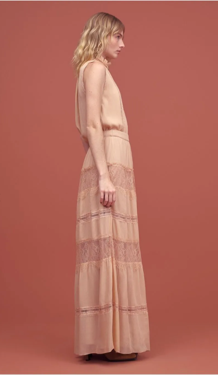Long Skirt Lace Detail