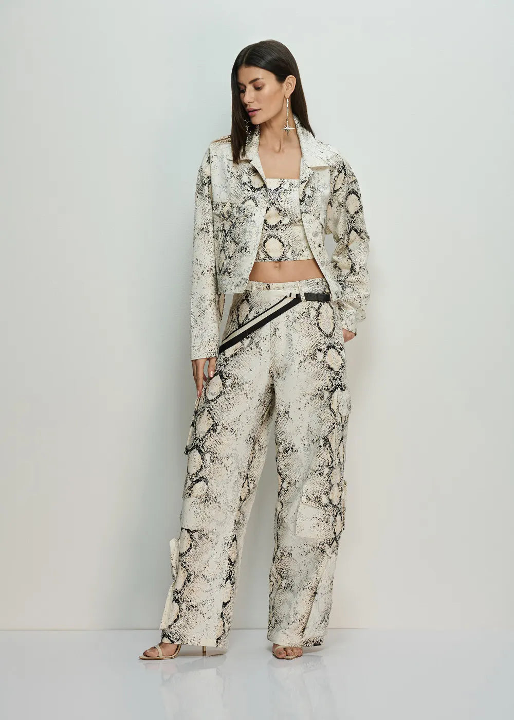 Snake cargo pants