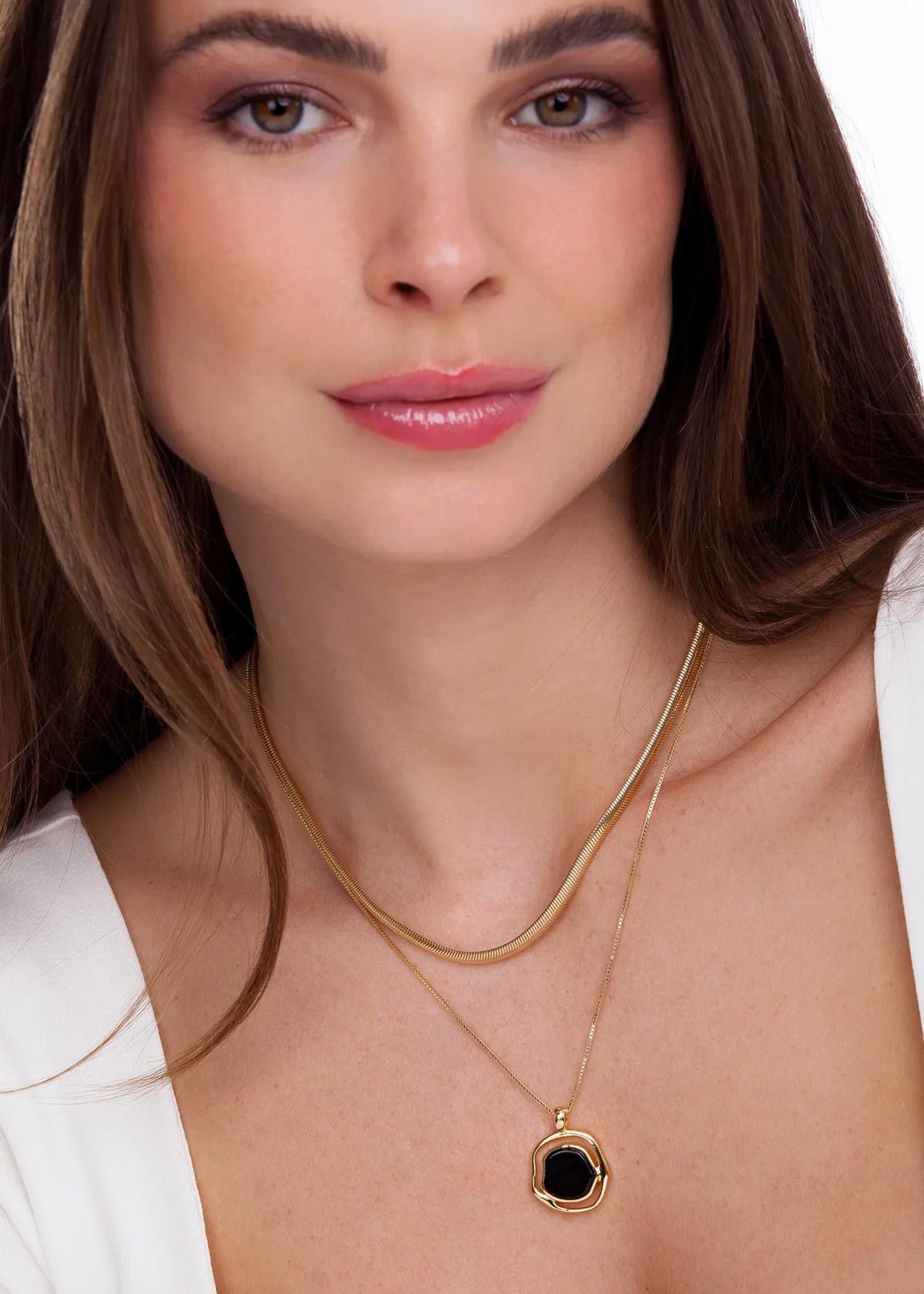 Solei Baby Necklace - Black Obsidian