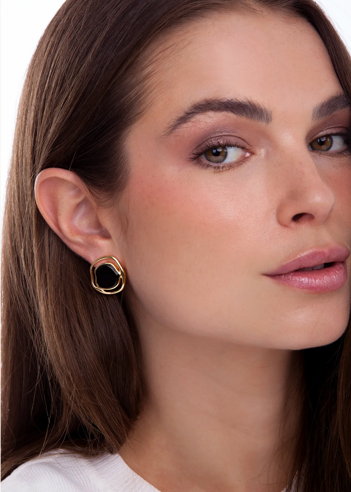 Solei Baby Earring - Black Obsidian