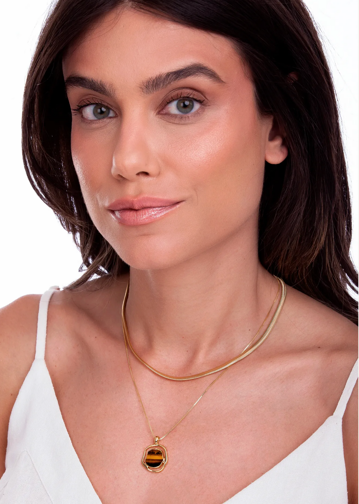 Solei Baby Necklace - Tiger's Eye