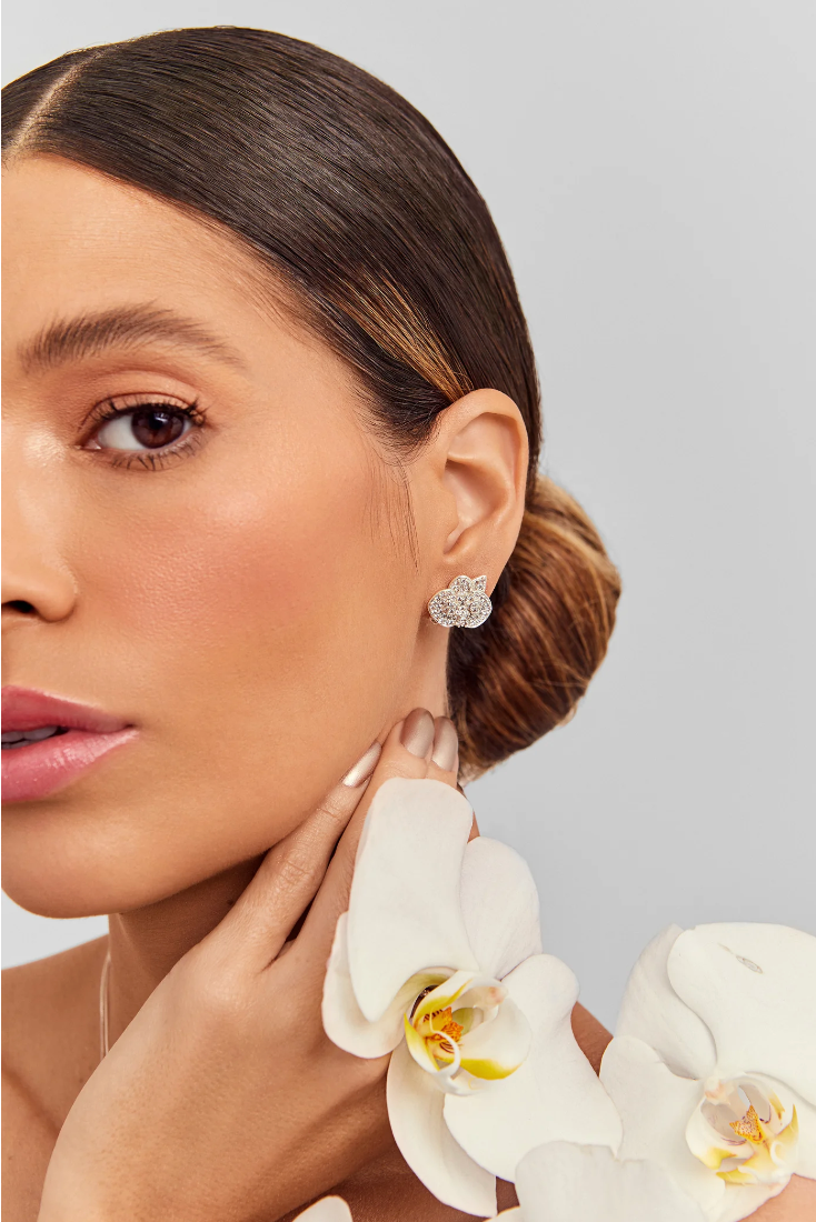 Orquidea Cravejada Earring - Orquídeas Collection