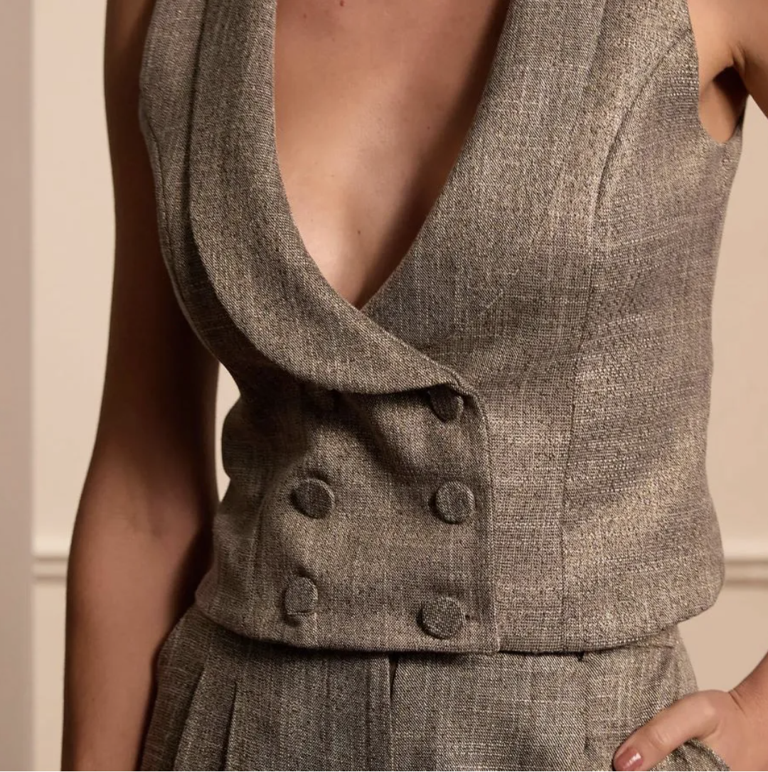 Lurex Tailored Vest