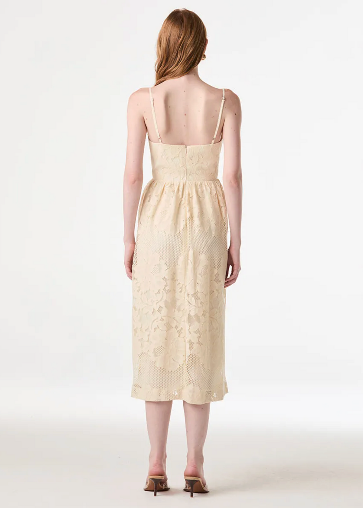 Vanilla lace dress thin straps