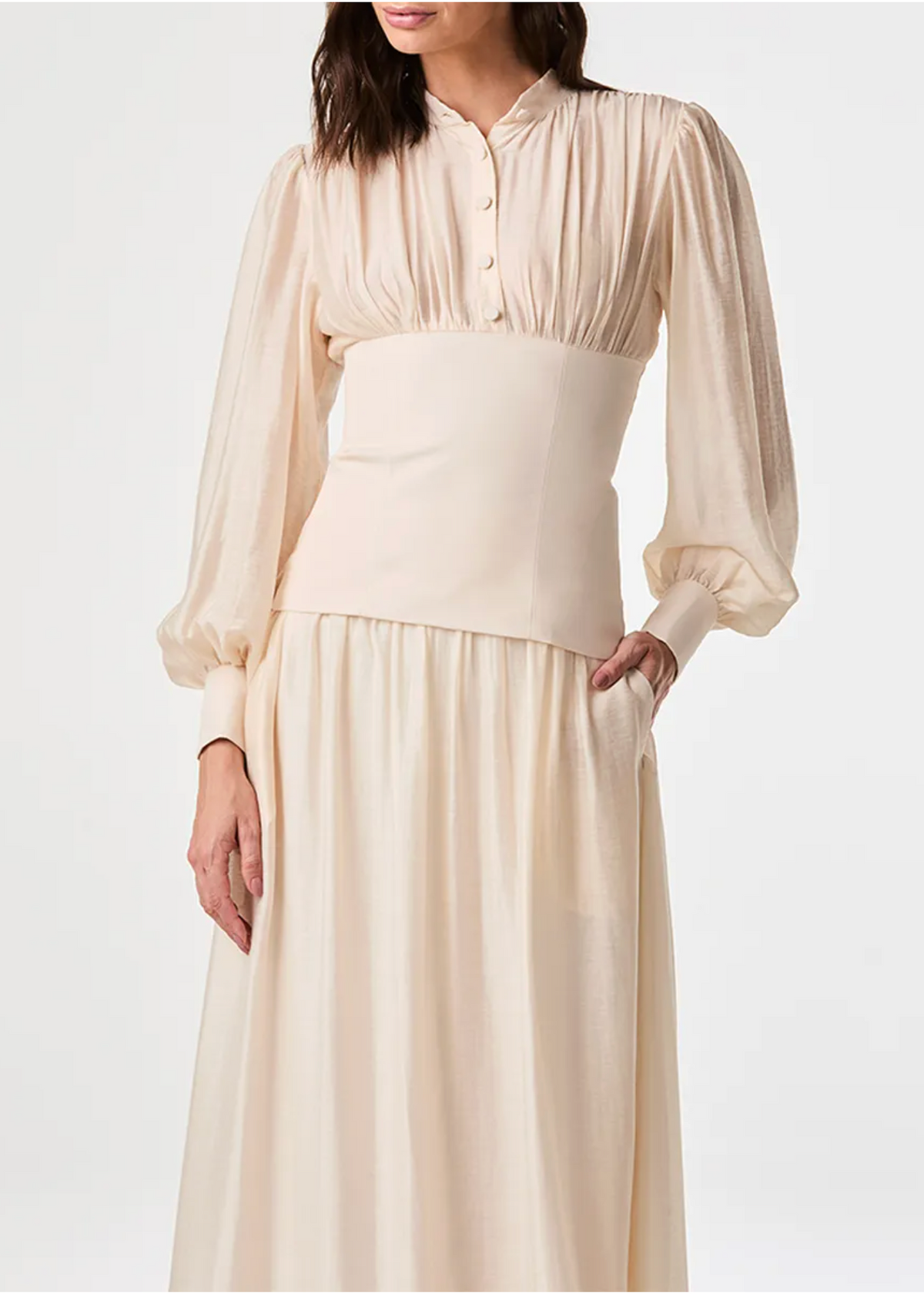 Vanilla blouse puff sleeves