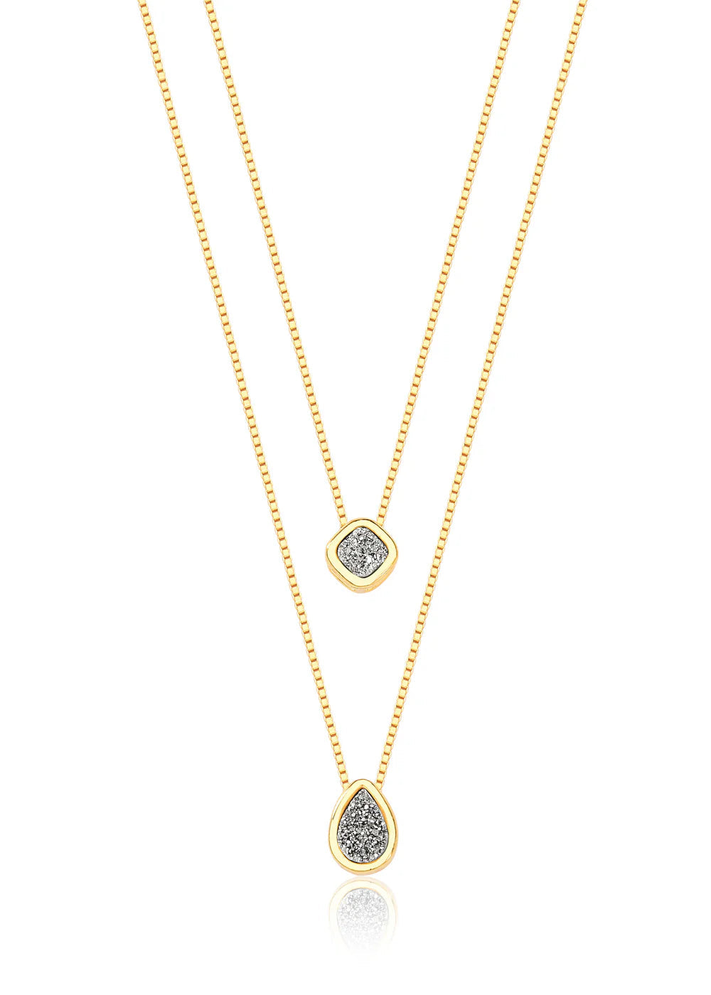 Platinum Metallic Necklace