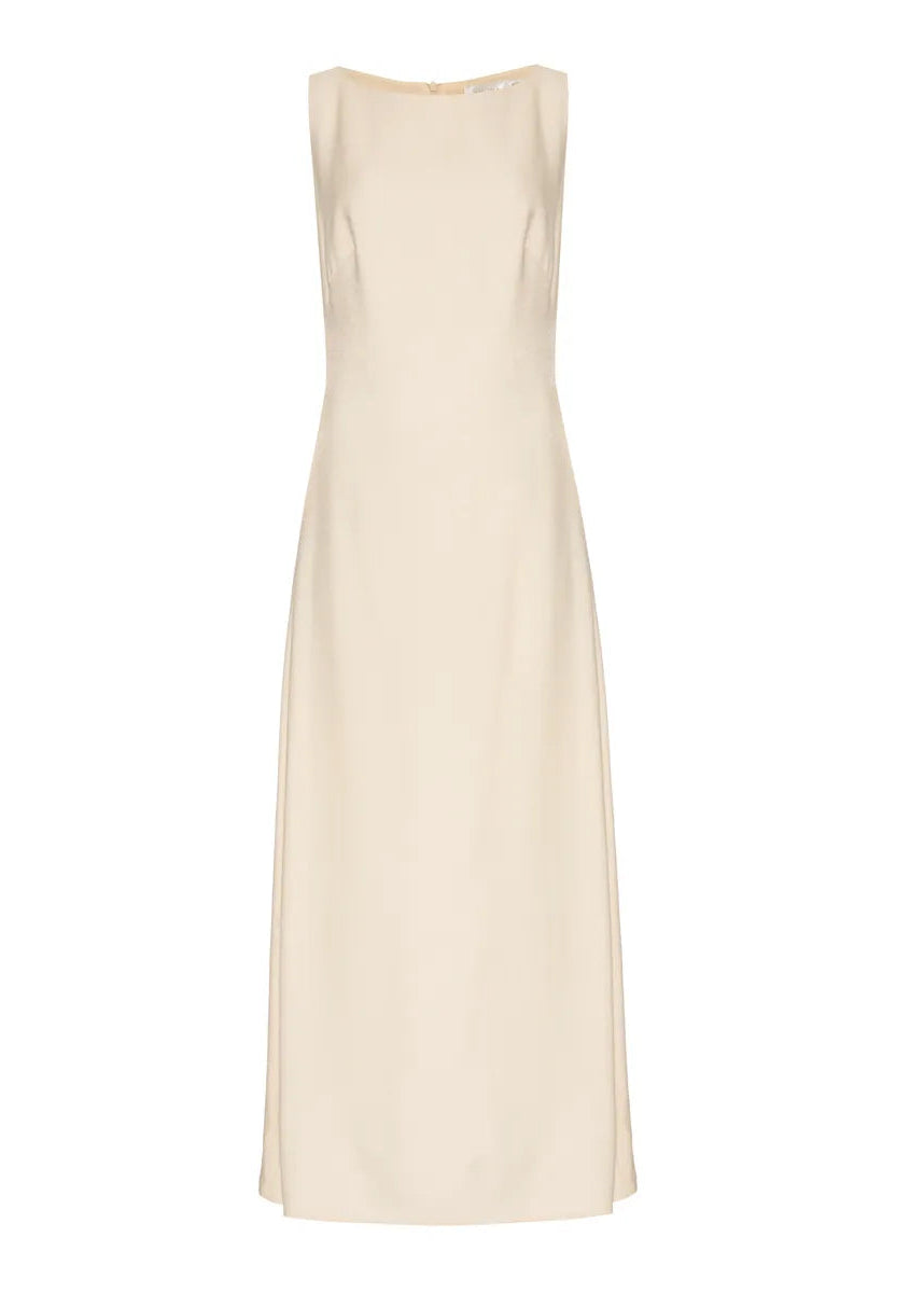 Beige strapless dress