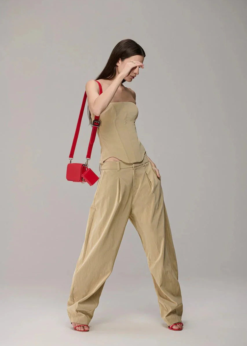 Corset with a Curved Hem