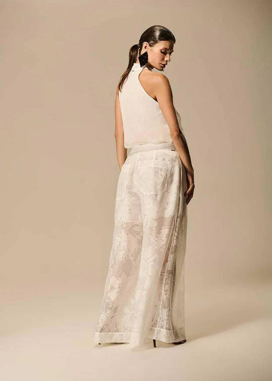 Organza Neck-Tie Blouse