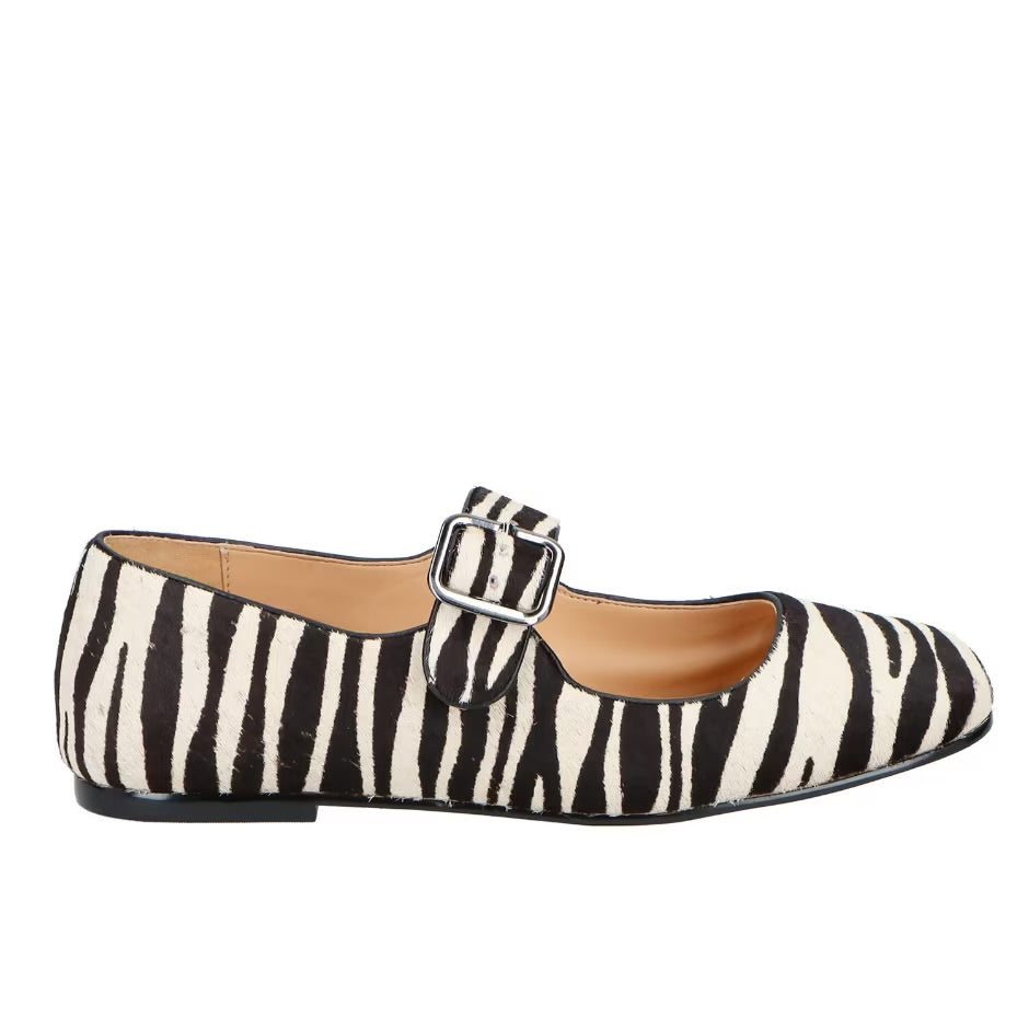 Mary Jane  Zebra Flats