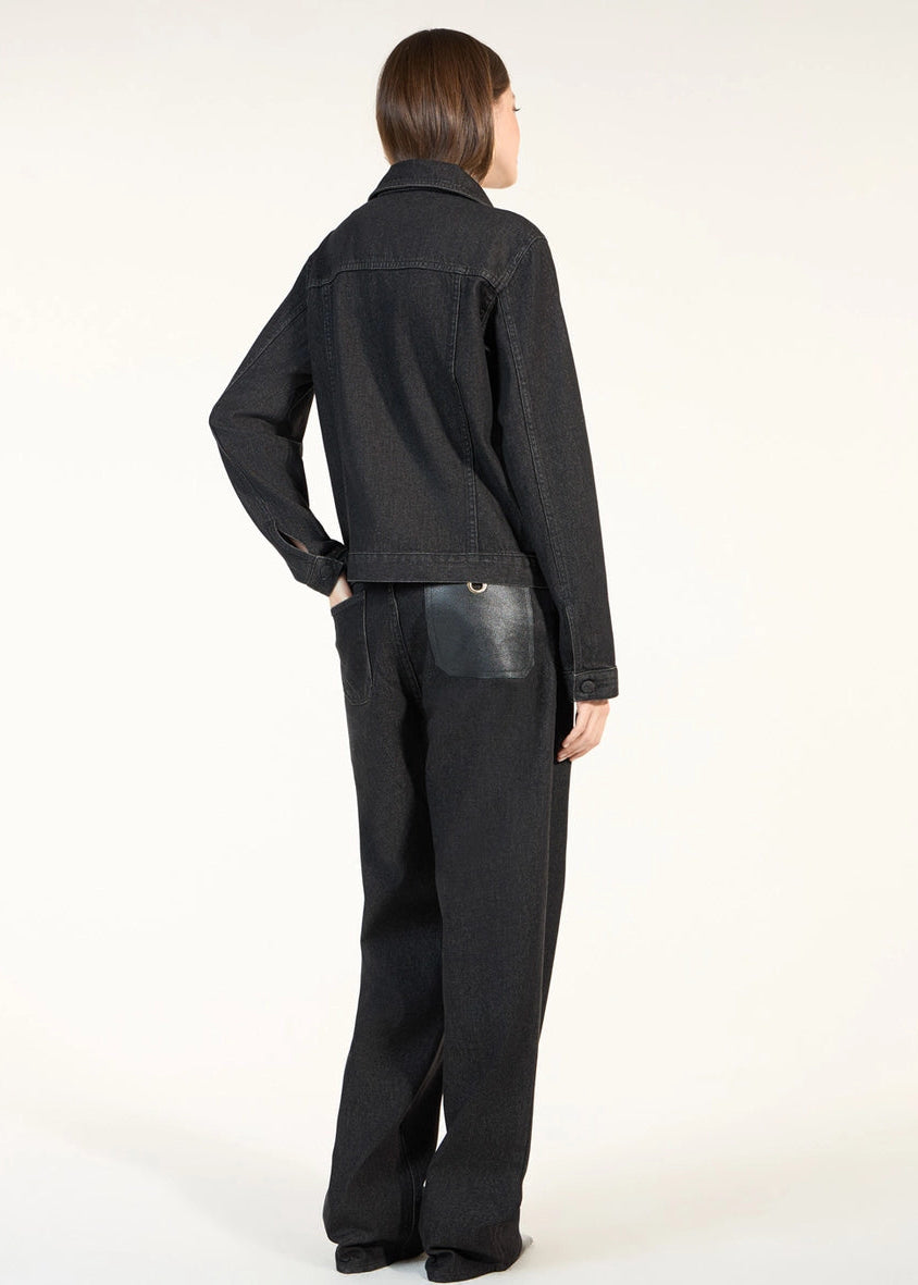Black Straight Leg Jeans