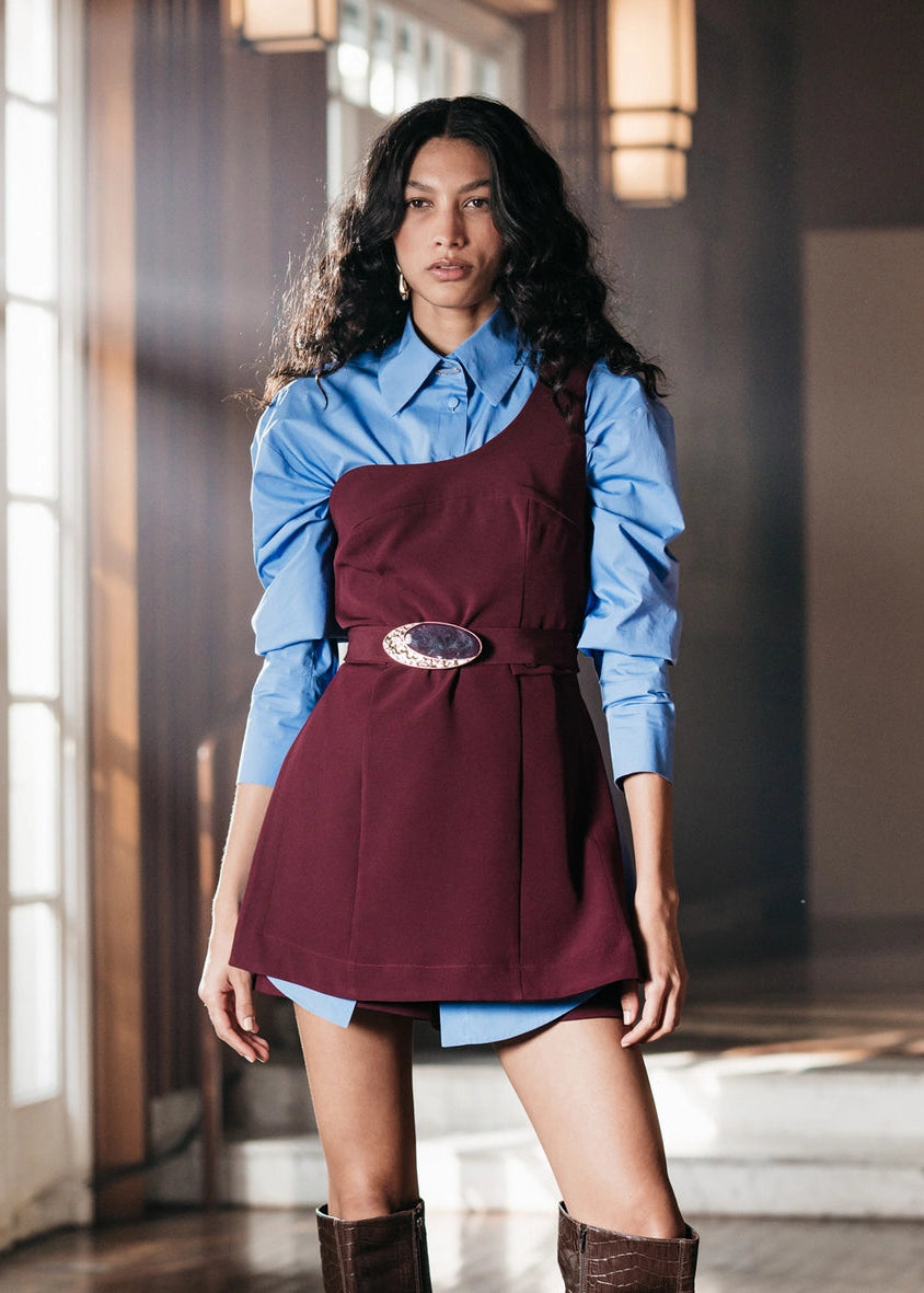 Gold Button Poplin Shirt