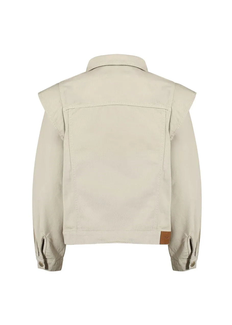Beige jacket on a white background