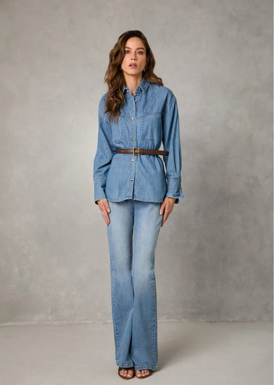 Denin Long Sleeve Shirt