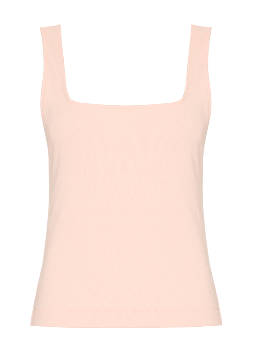 Light pink tank top on a white background
