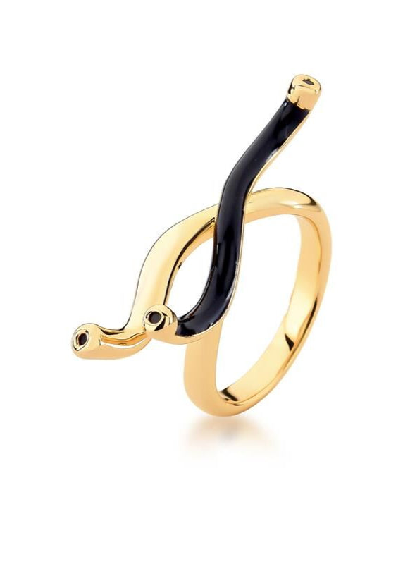 Minimalist Enameled Ring