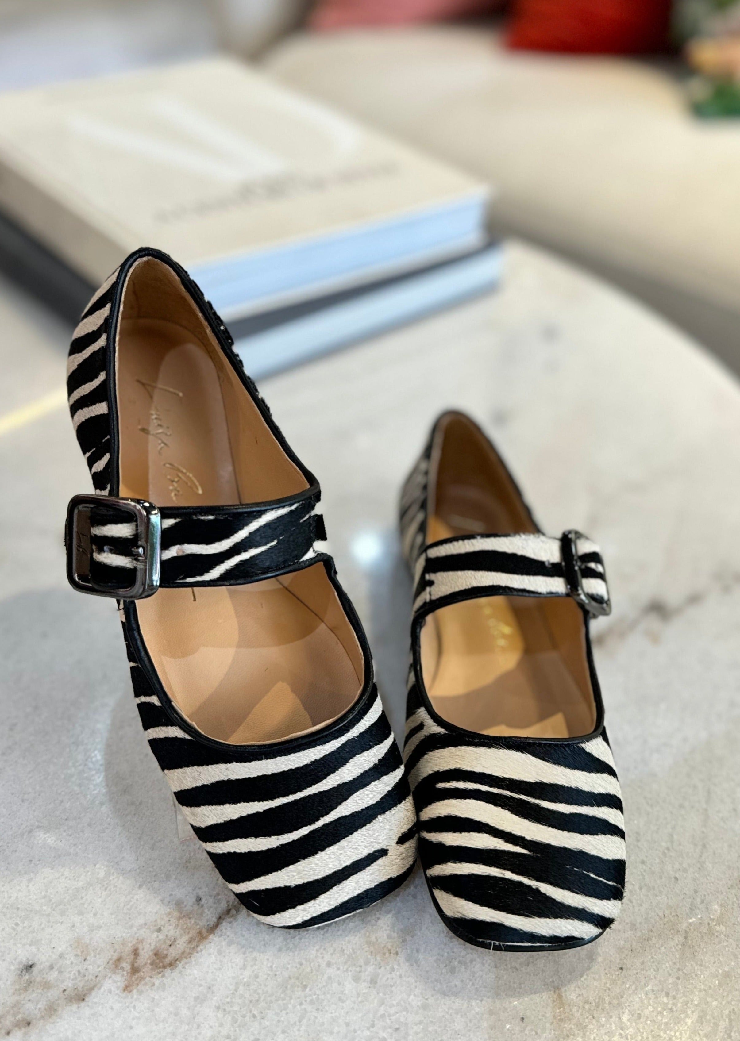 Mary Jane  Zebra Flats