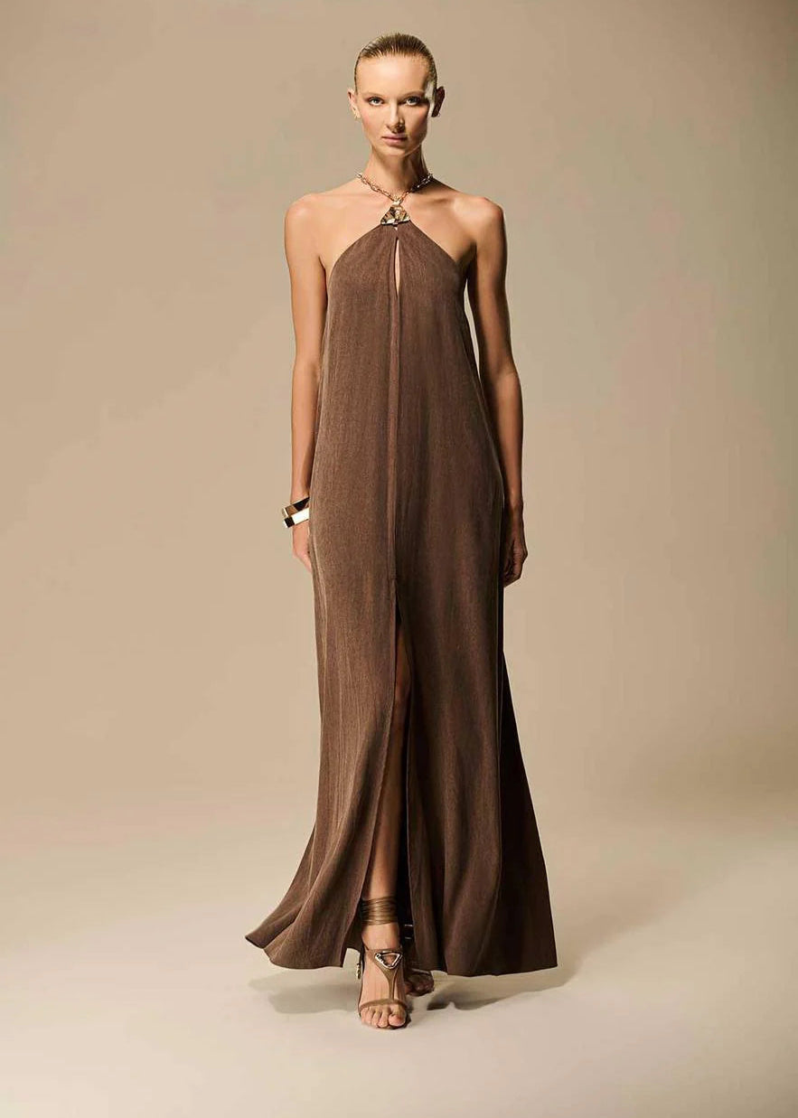 Triangle Current Long Dress