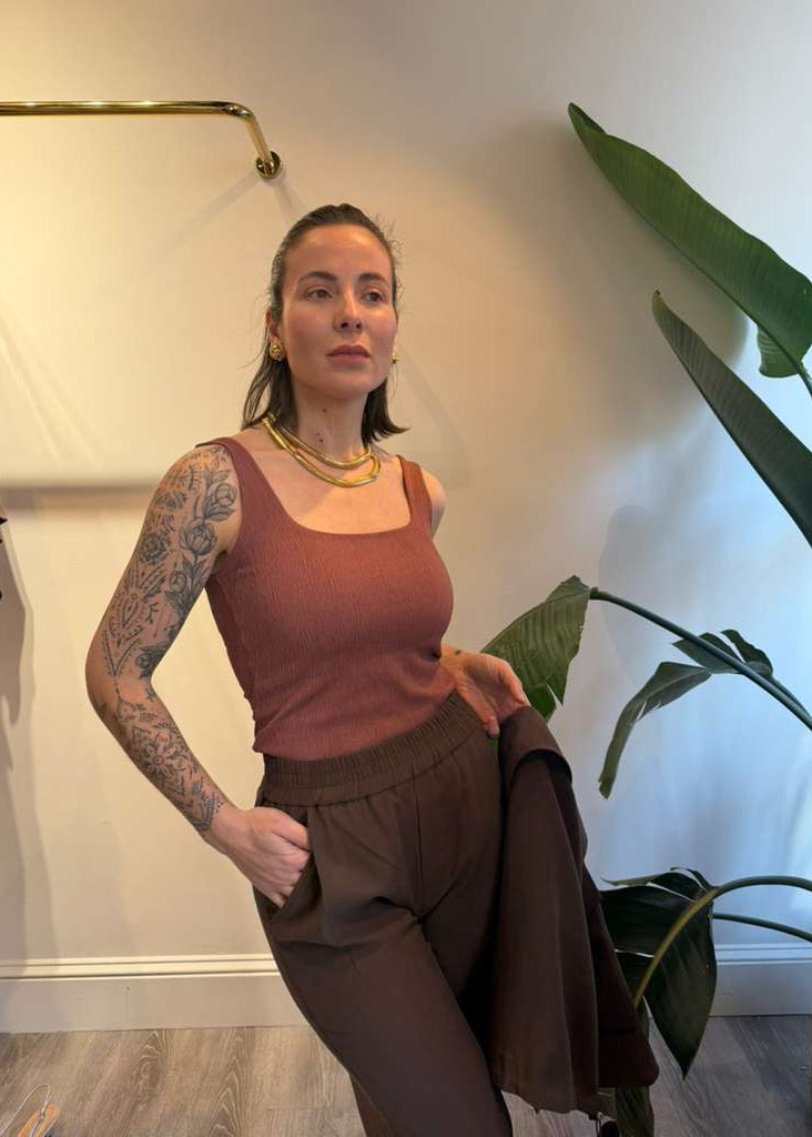 Square Neckline Blouse