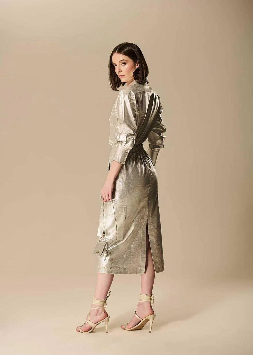 Techno Cargo Midi Skirt