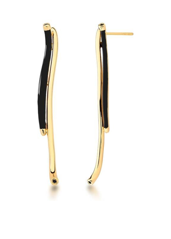 Minimalist Enameled Earring