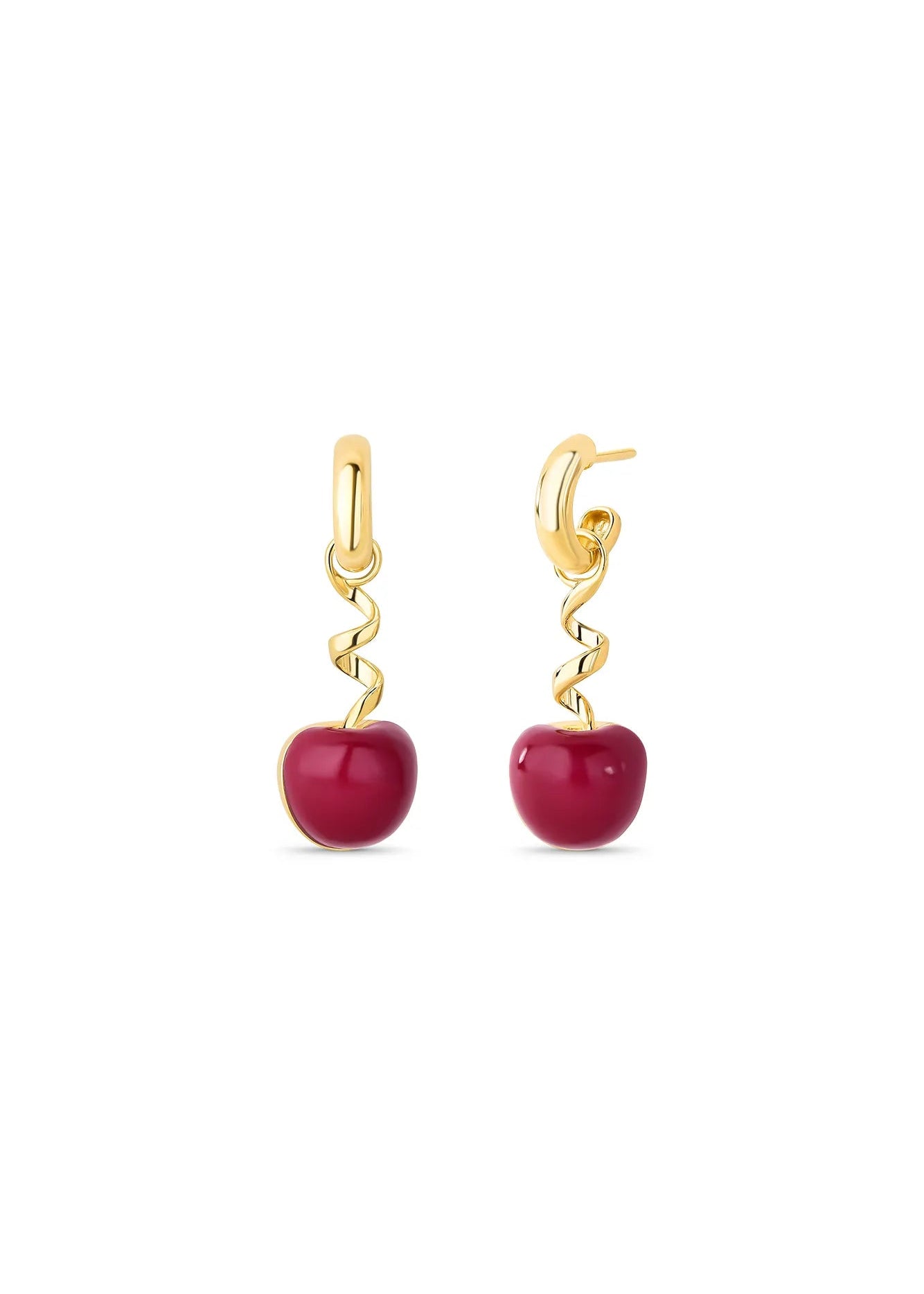 Cherry shaped earrings