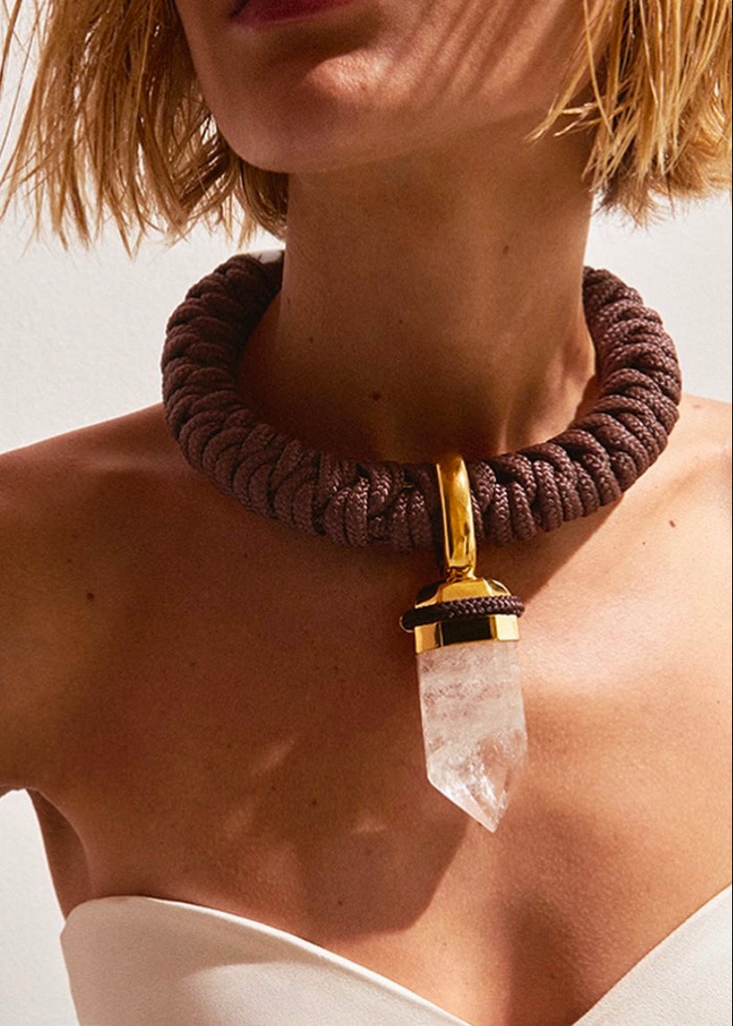 BROWN MARBELLA NECKLACE