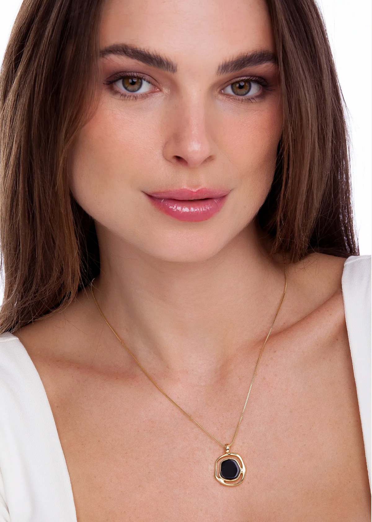 Solei Baby Necklace - Black Obsidian