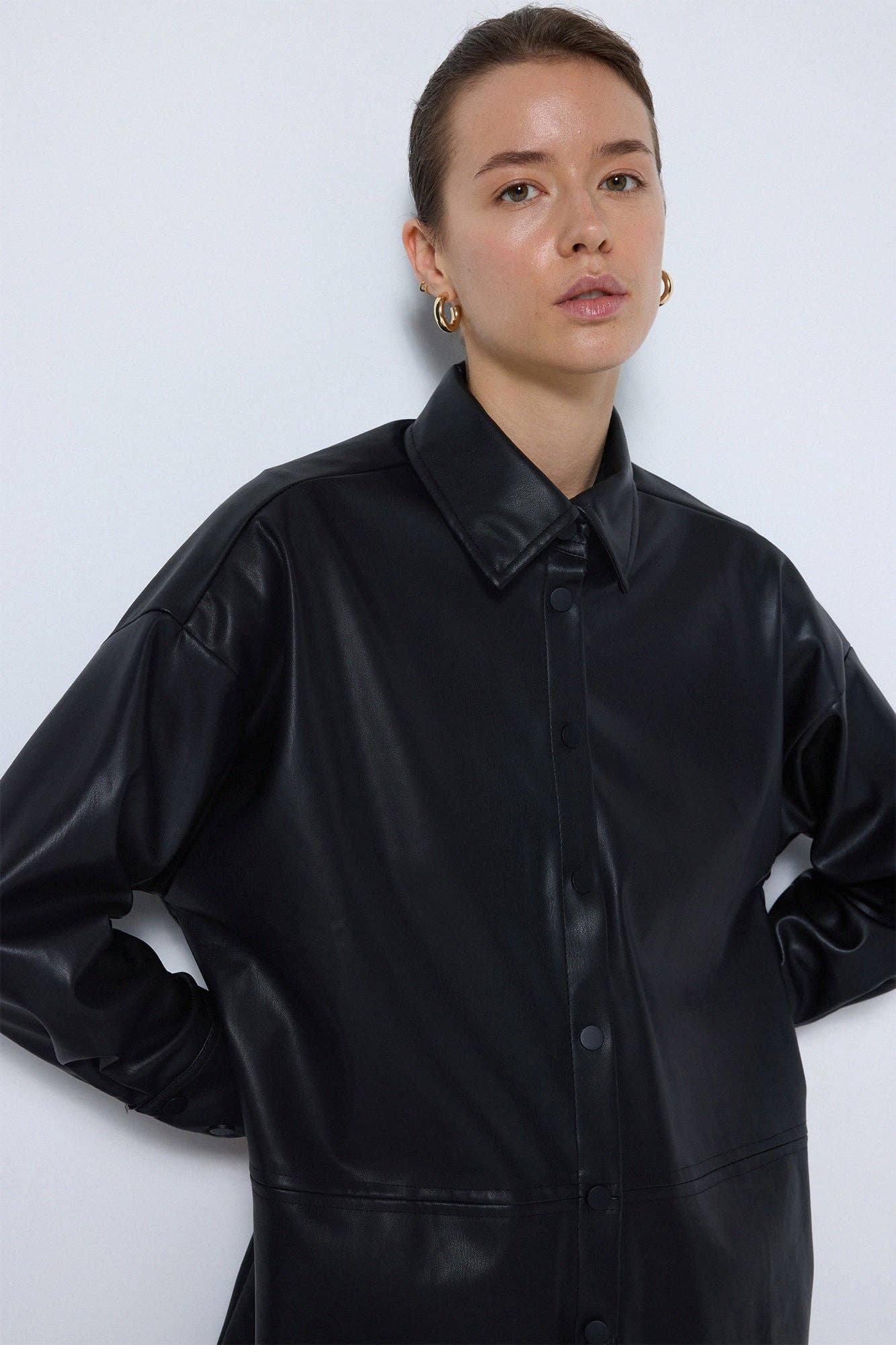 Vegan Leather Shirt