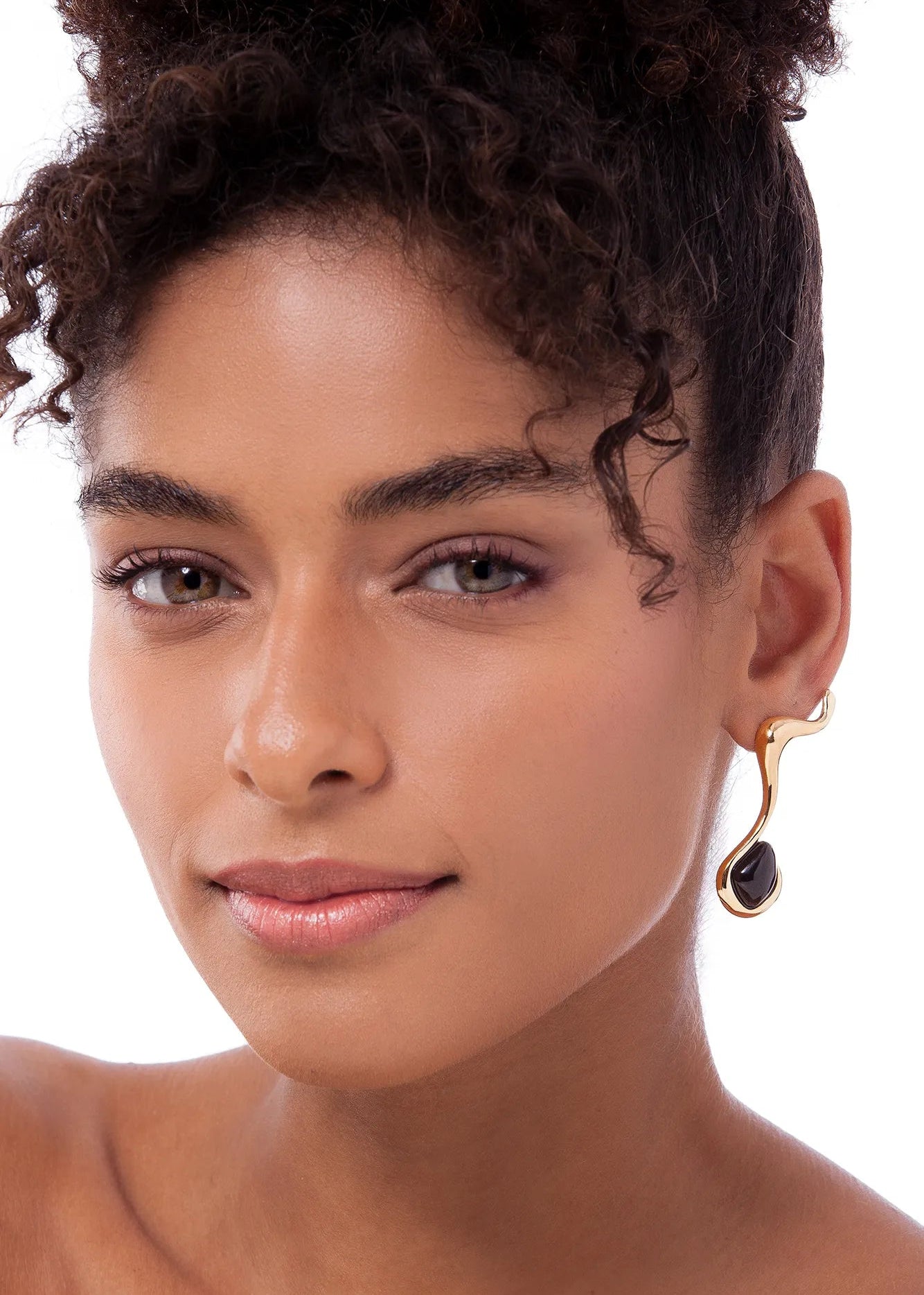 Black Obsidian Traco Earring