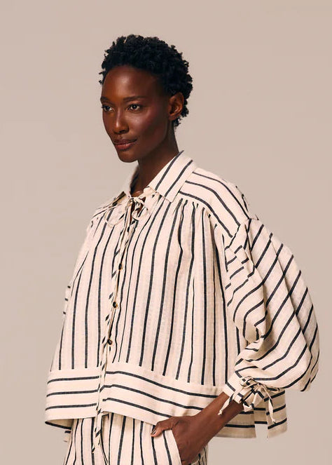 Black and White Striped Shirt