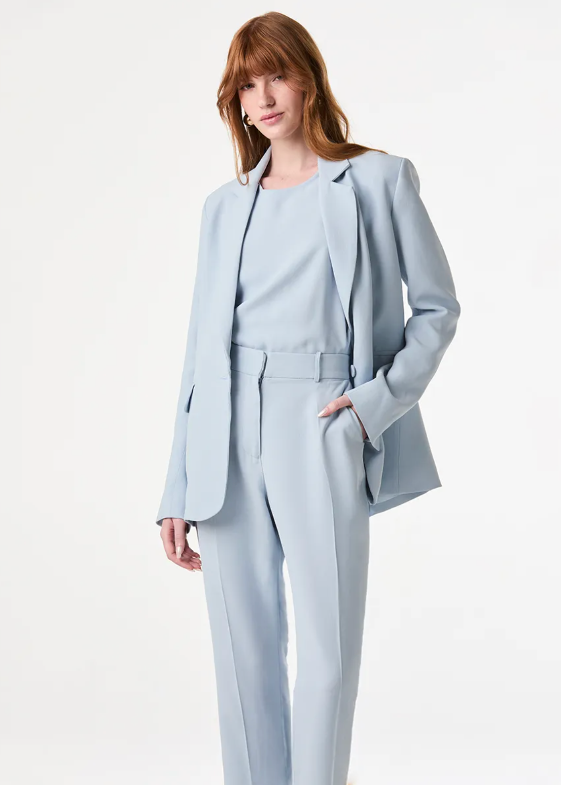 Baby Blue Tailored Blazer