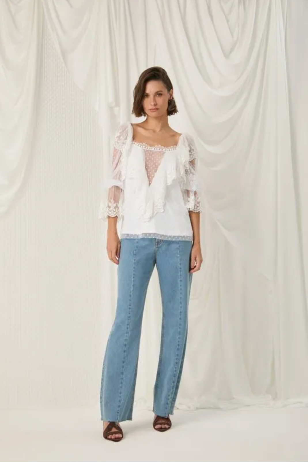 Denim darted