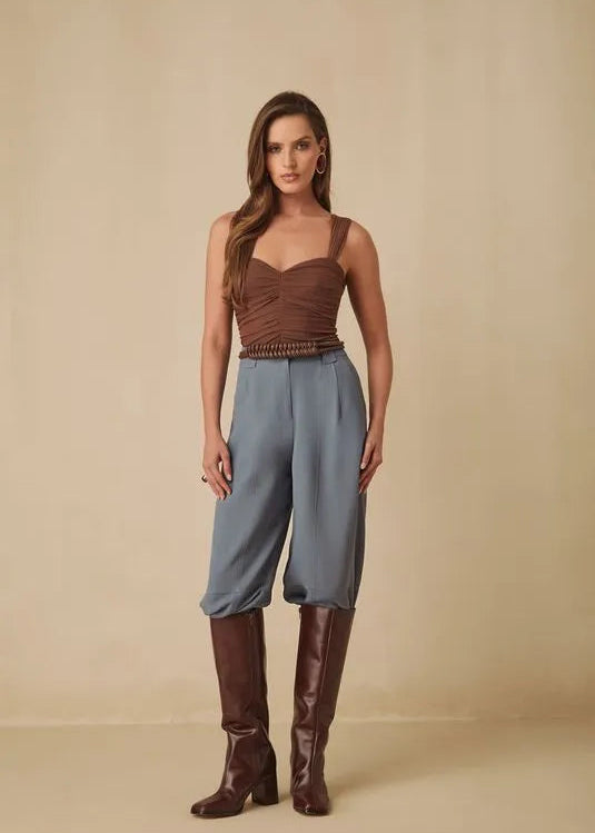 Brown Sleeveless Body