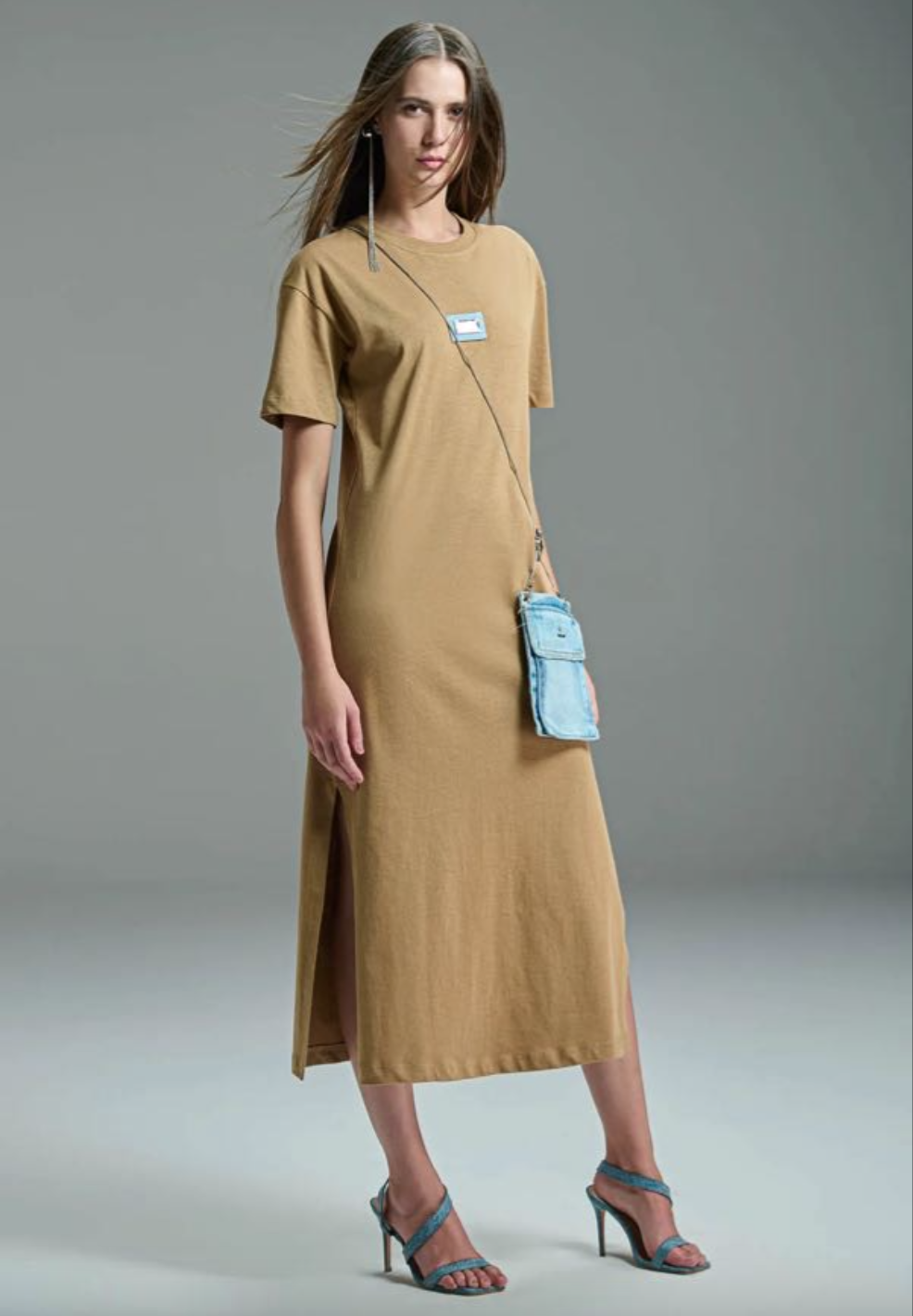 Dress Side Slit & Bag