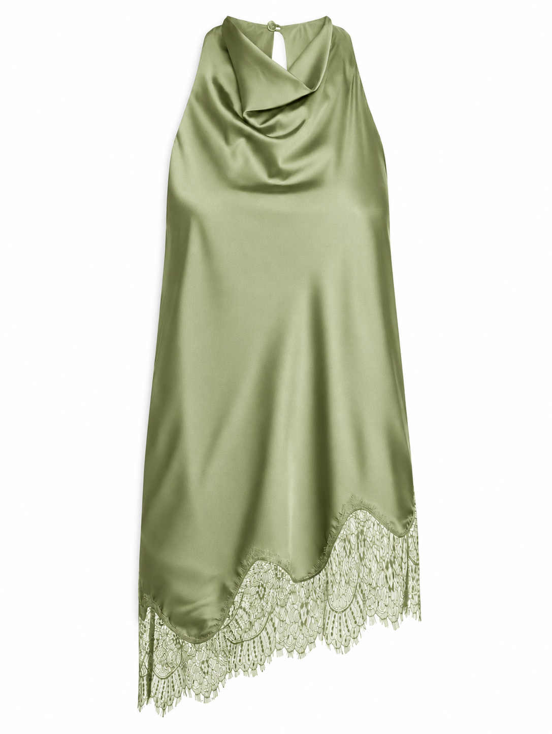 Tea asymmetrical satin blouse