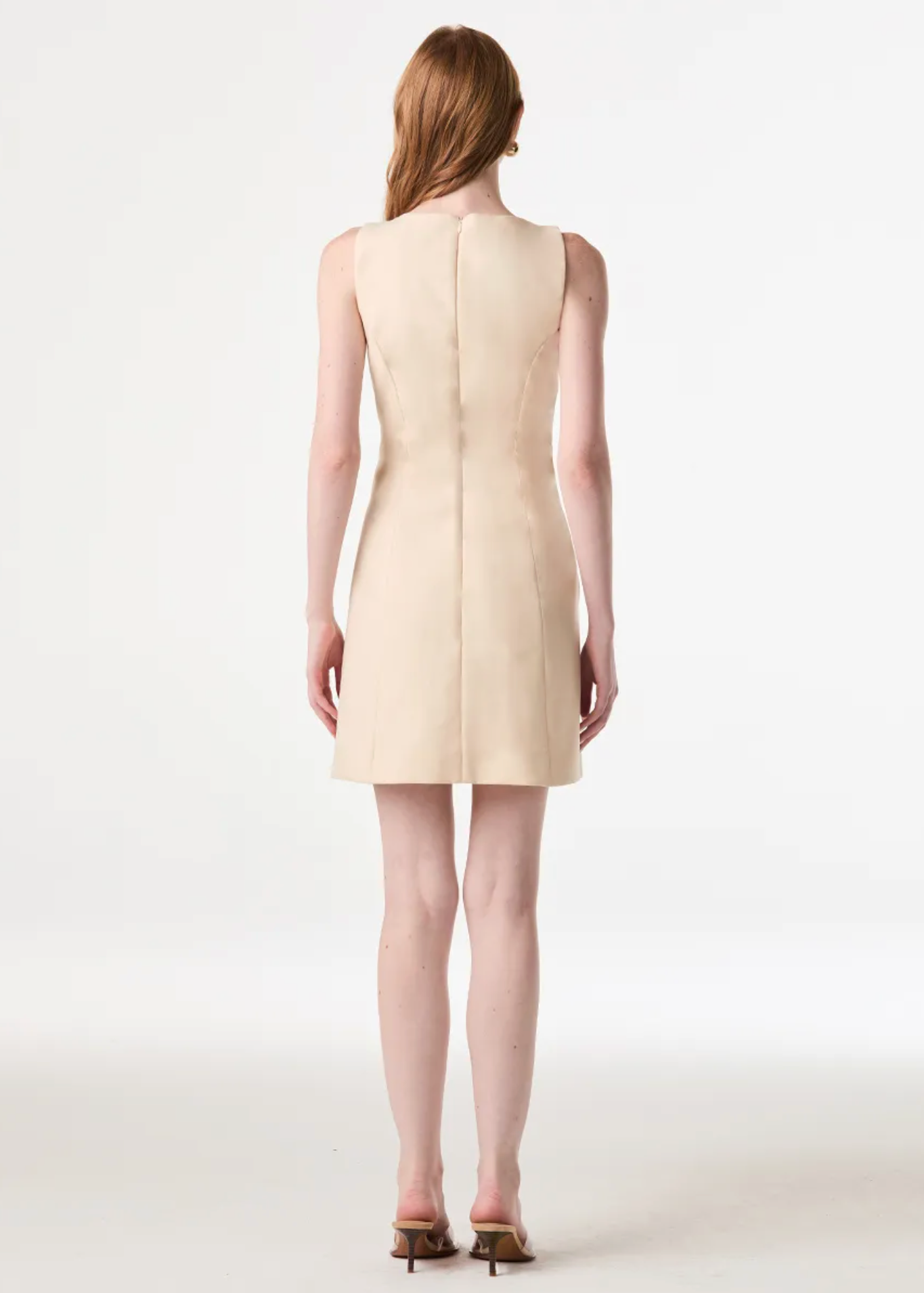 Cream A-line Dress