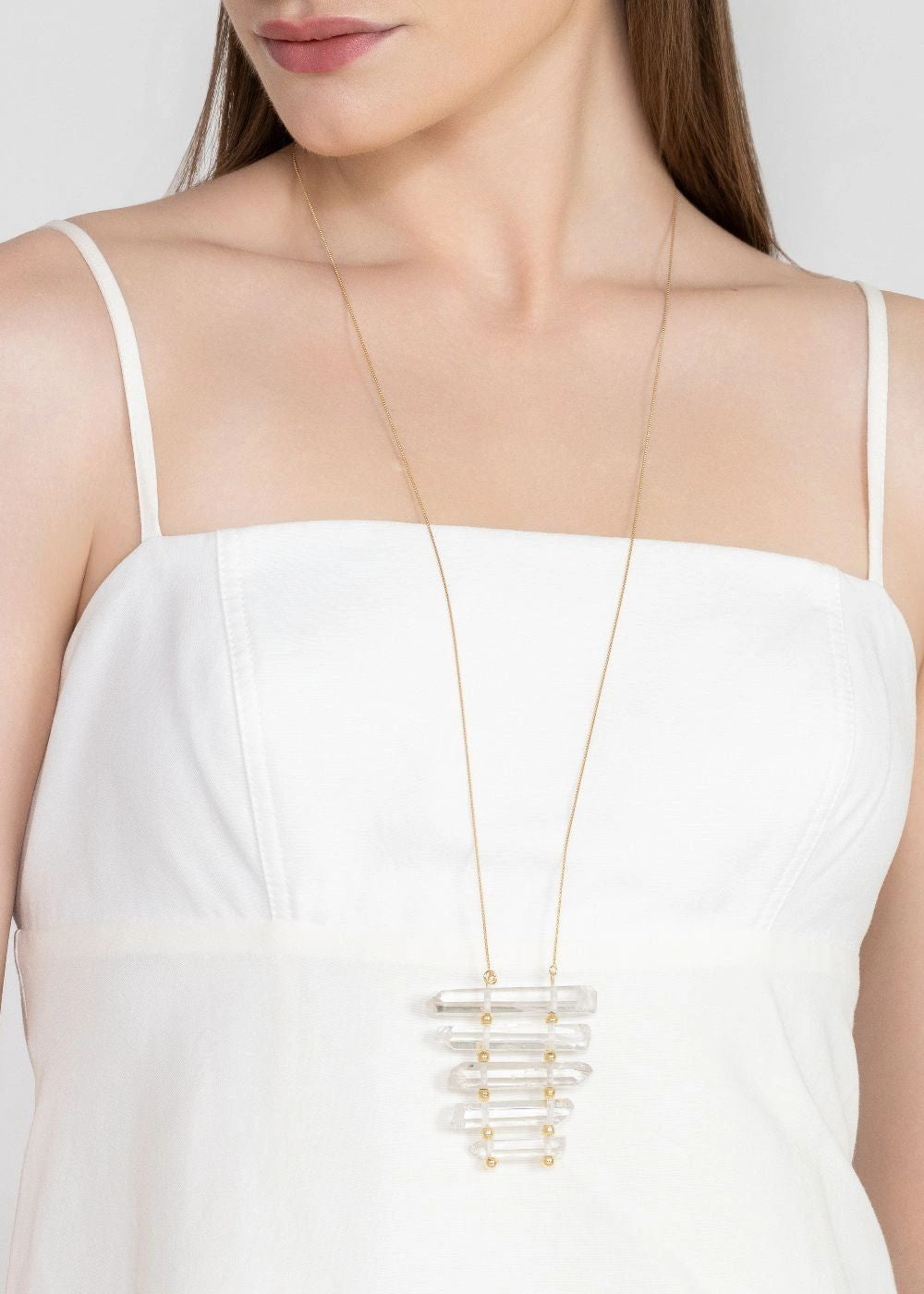 Crystal Gold Plated Necklace