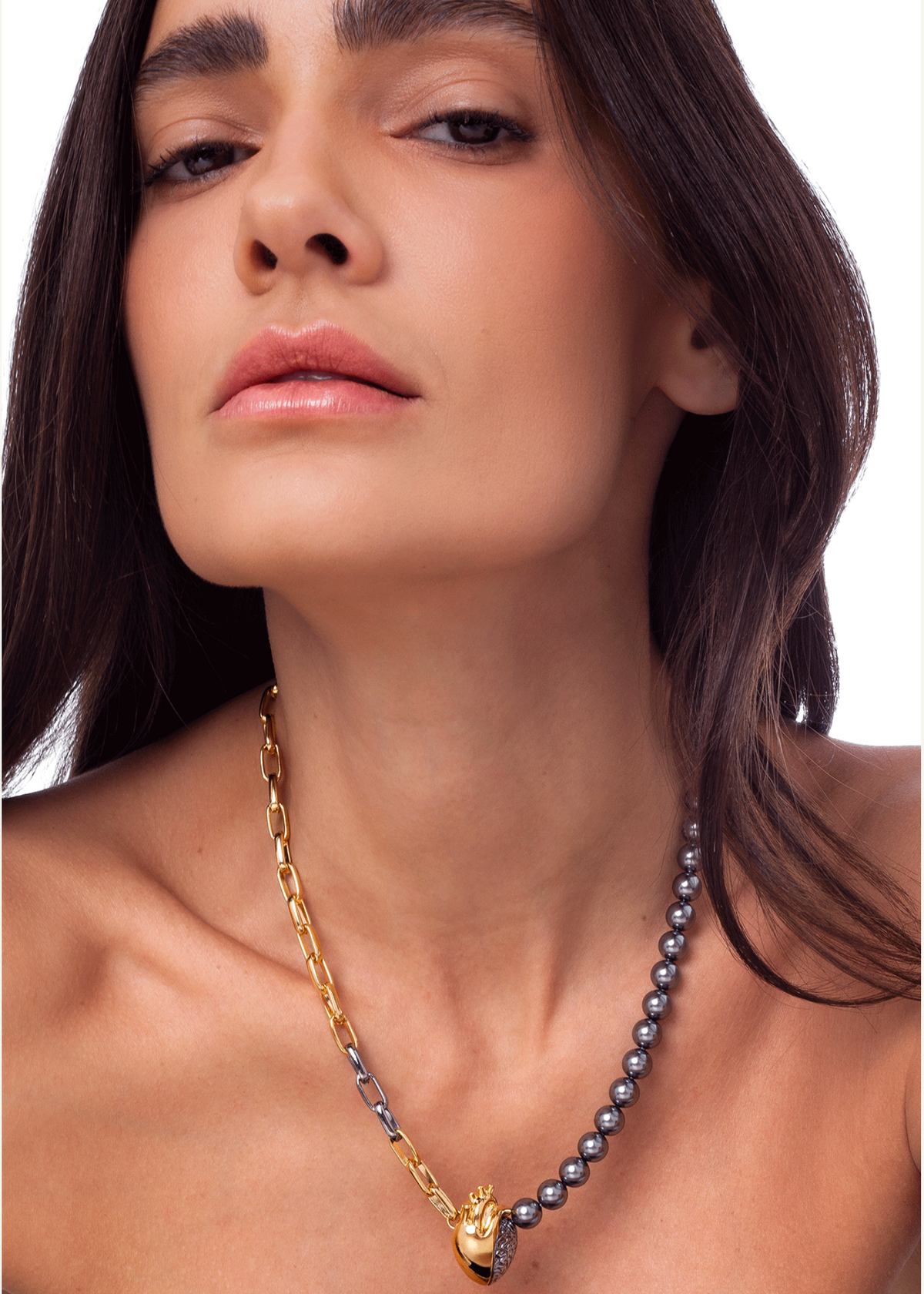 Diálogo Necklace - Rhodium