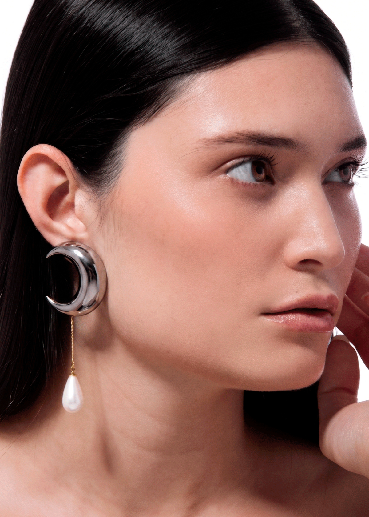 Eclipse Earring - Gold and Rhodium Plated
