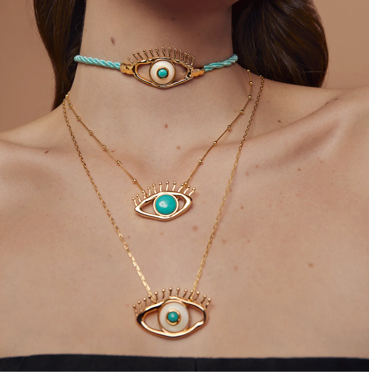 Greek Eye M Necklace