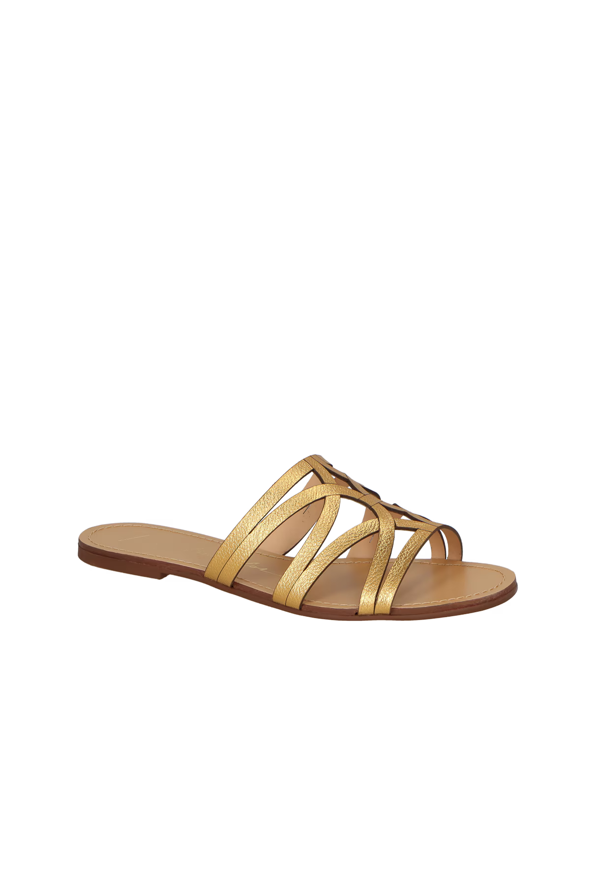 Golden Slide Sandals