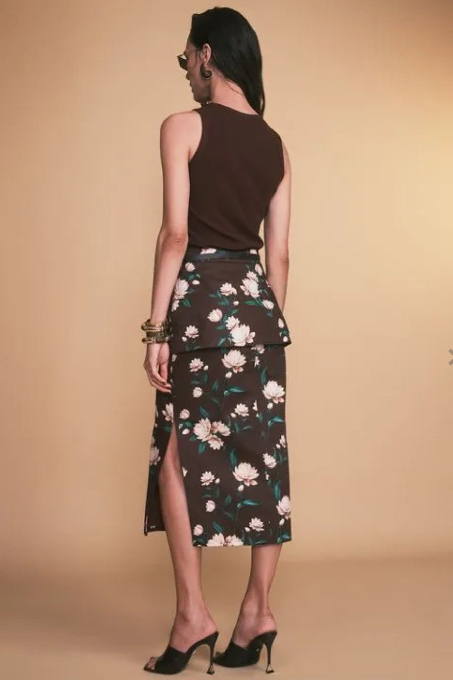 Flower Midi Skirt