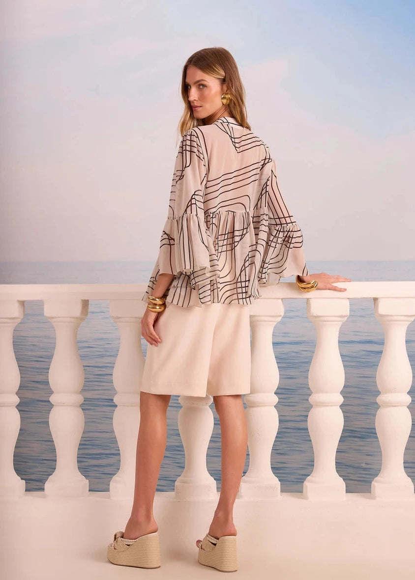 Loose Striped Blouse