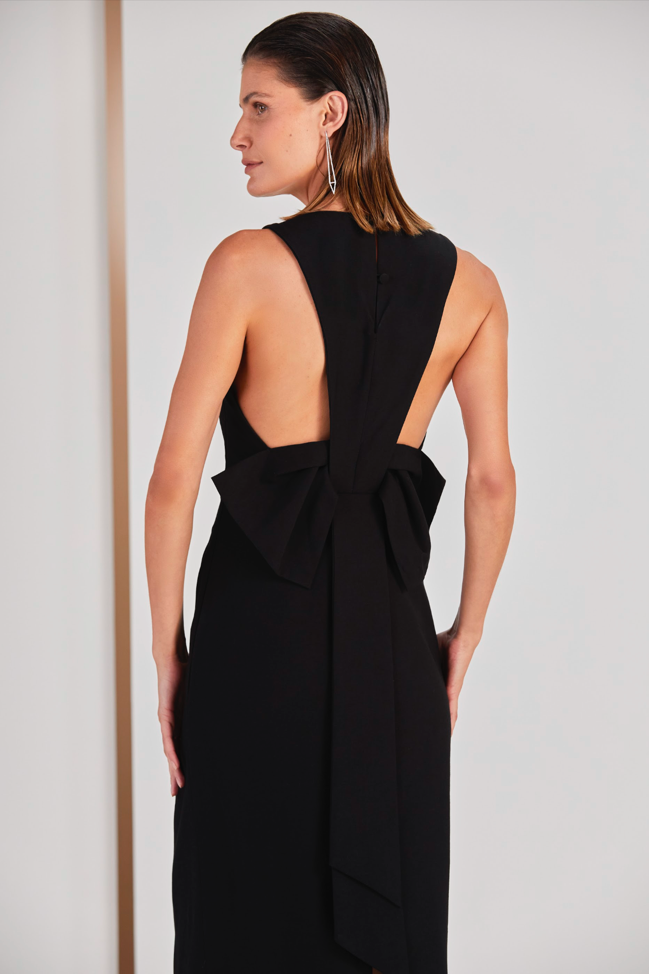 Midi Dress & Bow Back