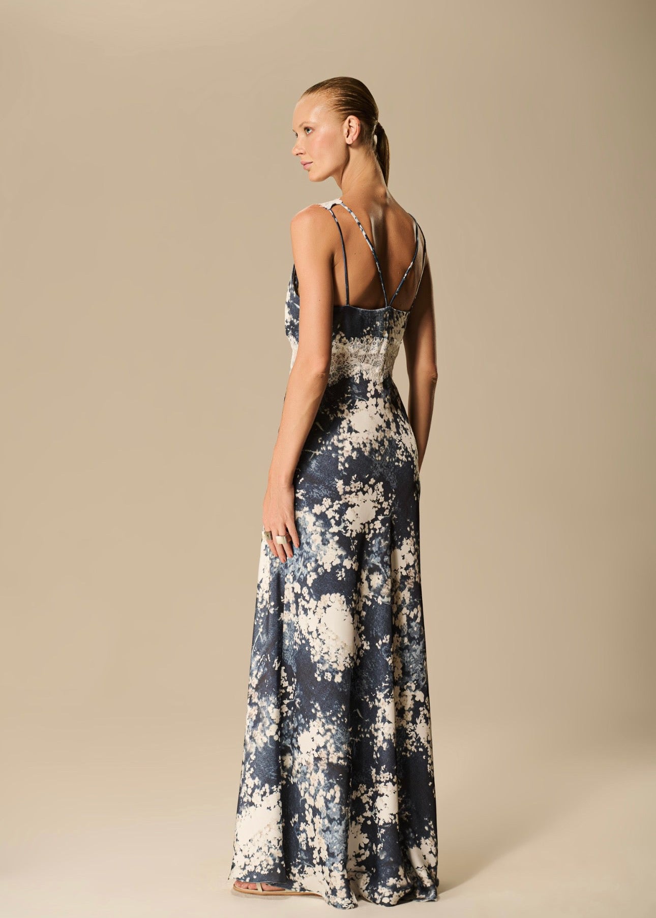Essence Printed Long Dress