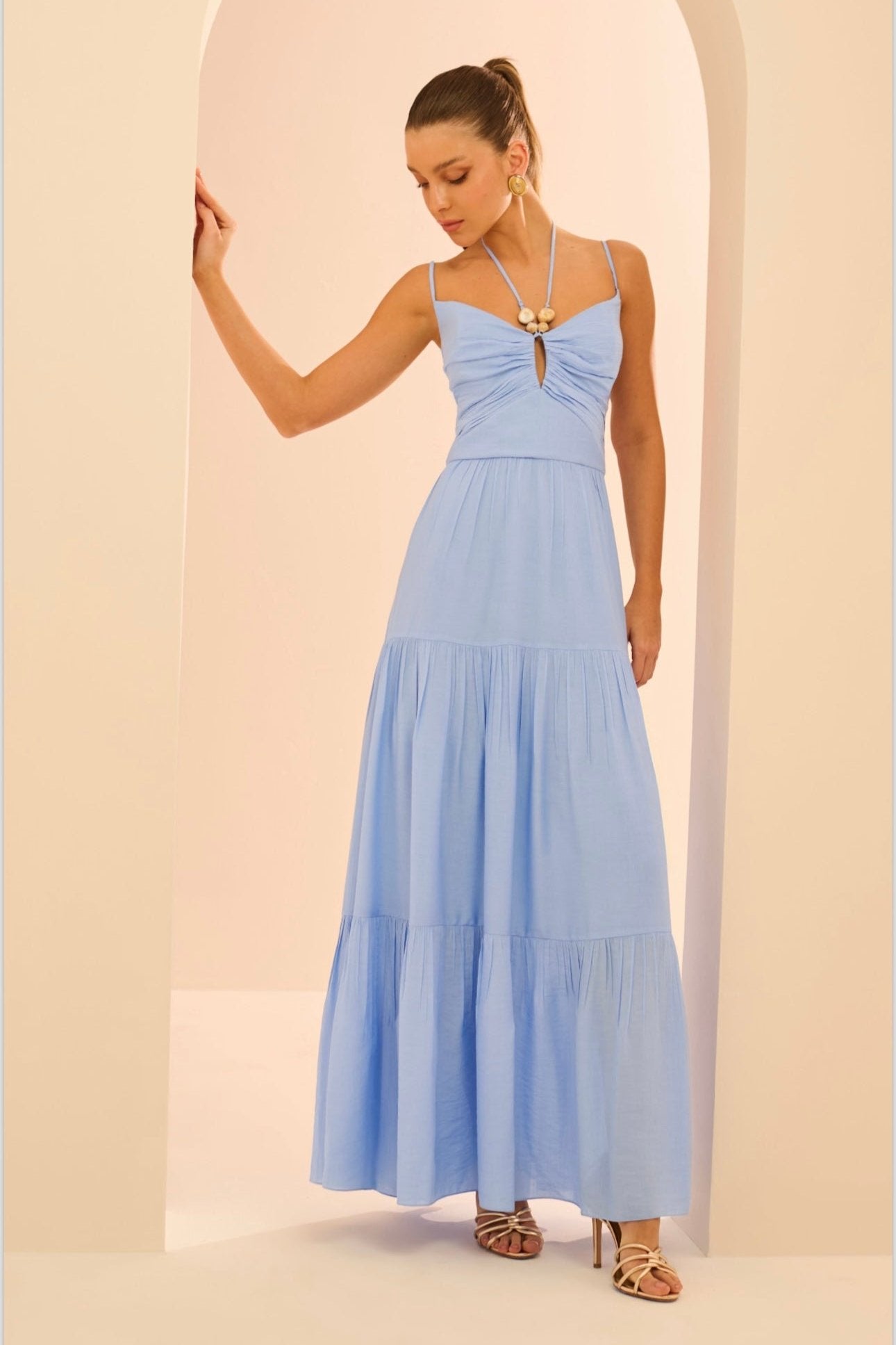 Double Tie Maxi Dress