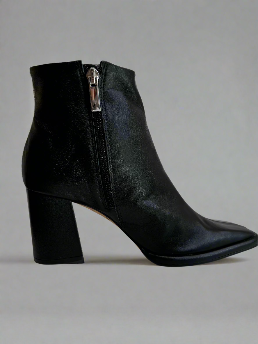 Black Genuine Leather Boots